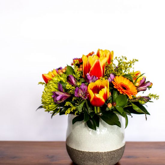 Vase Arrangement Designer S Choice Petal And Kettle Parksville Florist