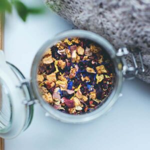 container of high quality loose leaf tea in Parksville