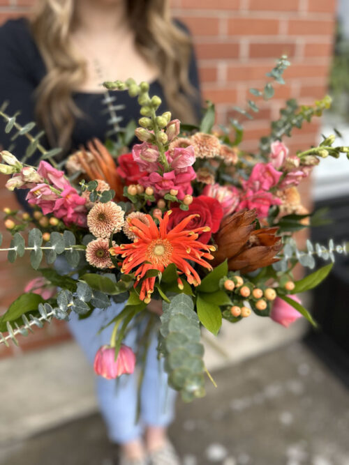 bright flower bouquet for Mother's Day from Vancouver Island florist Petal and Kettle