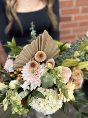 neutral flower bouquet for Mother's Day from Vancouver Island florist Petal and Kettle