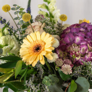 flower bouquet made by Parksville florist Petal and Kettle
