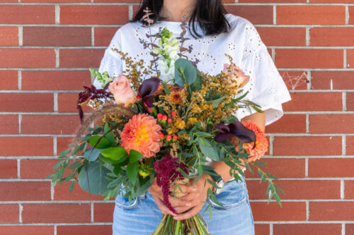 Autumn/fall floral bouquet by Parksville florist Petal and Kettle