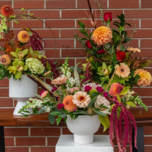 Autumn/fall vase arrangement by Parksville florist Petal and Kettle