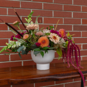 Autumn/fall vase arrangement by Parksville florist Petal and Kettle