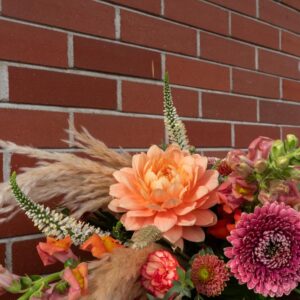 Thanksgiving floral centerpiece, made in Parksville by florist Petal and Kettle