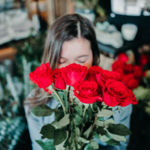 Valentine's Rose Vase Arrangement from Parksville Qualicum Beach florist