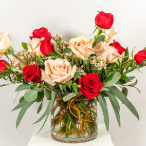 Valentine's Day Rose Vase Arrangement from Parksville Qualicum Beach florist