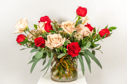 Valentine's Day Rose Vase Arrangement from Parksville Qualicum Beach florist