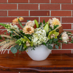 pink Vase arrangement by Parksville Qualicum Beach florist Petal and Kettle