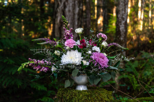 Flower bouquet by Parksville Qualicum Beach florist Petal and Kettle
