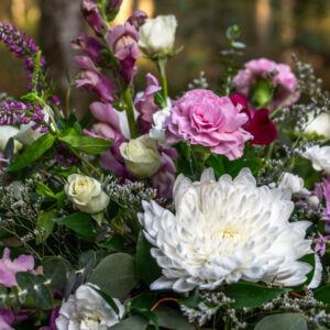Flower bouquet by Parksville florist Petal and Kettle