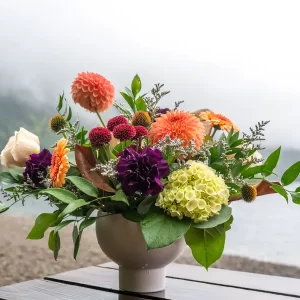 Autumn Mist fall flower bouquet by Qualicum Beach florist Petal and Kettle