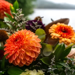 Autumn Mist fall flower bouquet by Qualicum Beach florist Petal and Kettle