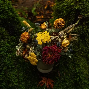 'Everlasting Spell' fall flower bouquet by Qualicum Beach florist Petal and Kettle